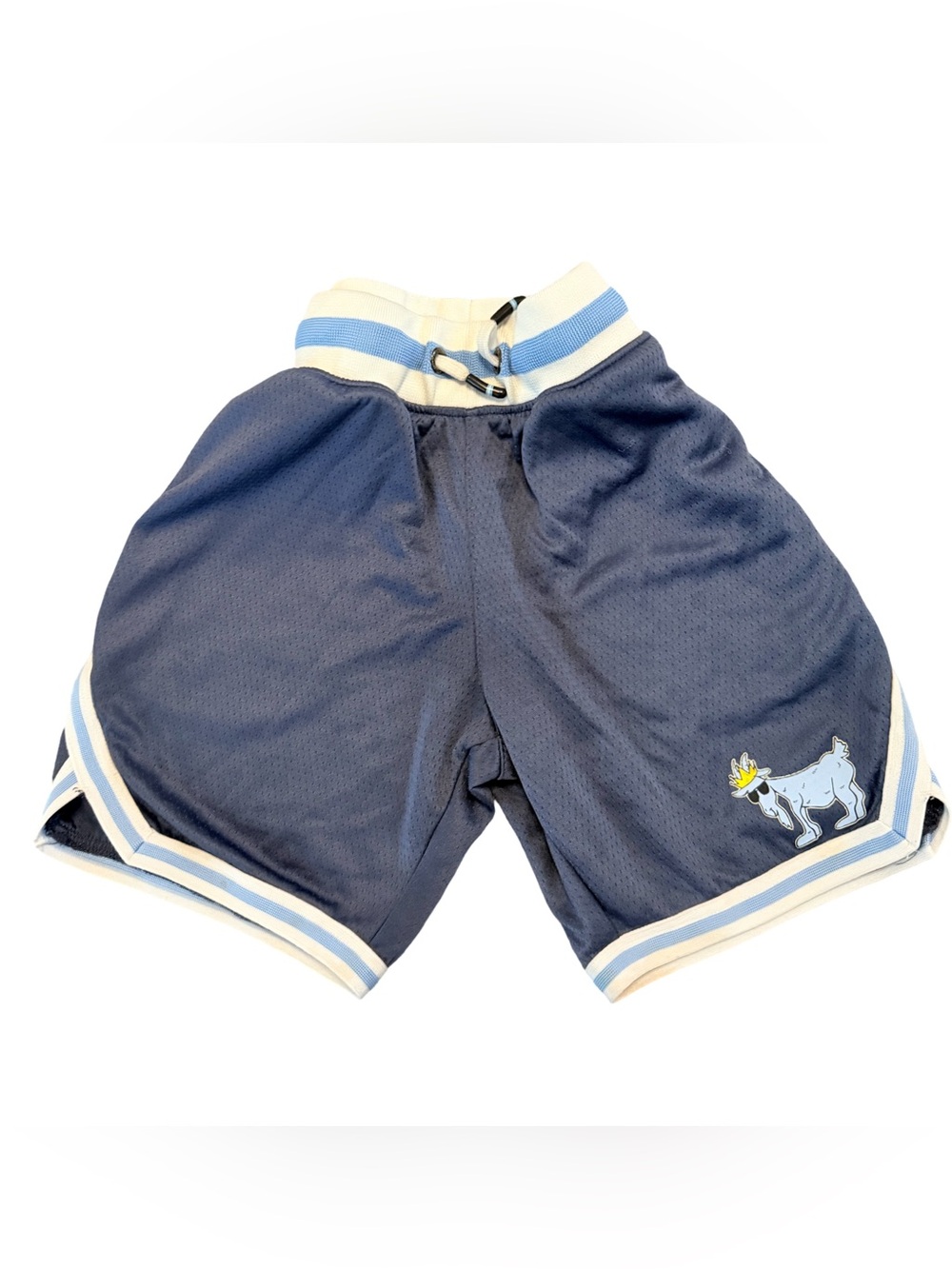 GOAT USA  slate Blue mesh shorts boys size Small